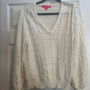 Lilly Pulitzer Cream Knit Sweater